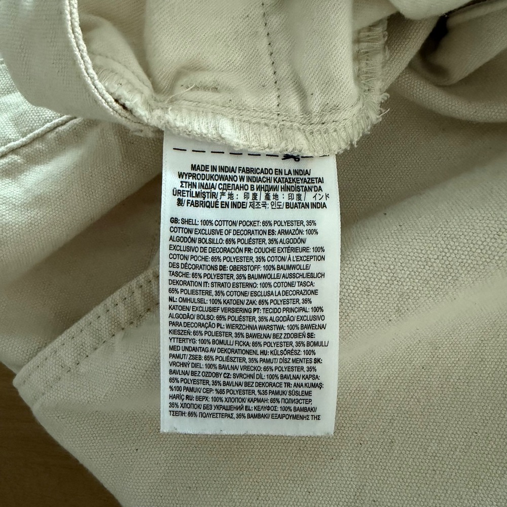 Vans No Place Like Home World Map Graphic Canvas Shorts Off White Size 27 - Picture 9 of 9